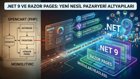 .NET 9 ve Razor Pages: OpenCart Ötesinde Yeni Nesil Pazaryeri Mimarileri
