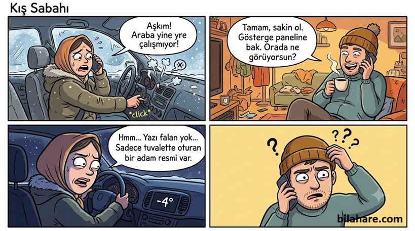 -4 derecede tuvaletini yapan adam karikatür